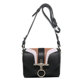 Givenchy obsedia calfskin leather bag G5472 black&white&brown
